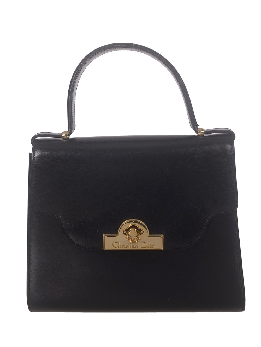 ♥️Dior Small Black Leather Top-Handle Bag♥️